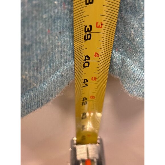 Talbots Petite Blue Elbow Sleeve Sweater Dress With Button Details On Sleeves Si - Picture 5 of 11